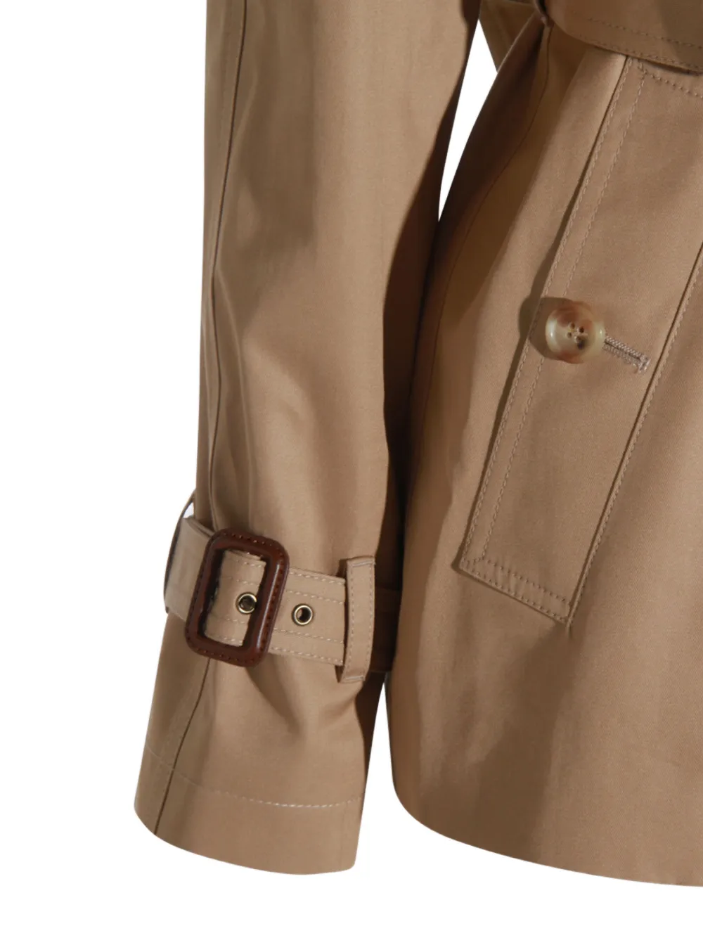 Chloé Trenchcoat met dubbele rij knopen Bruin