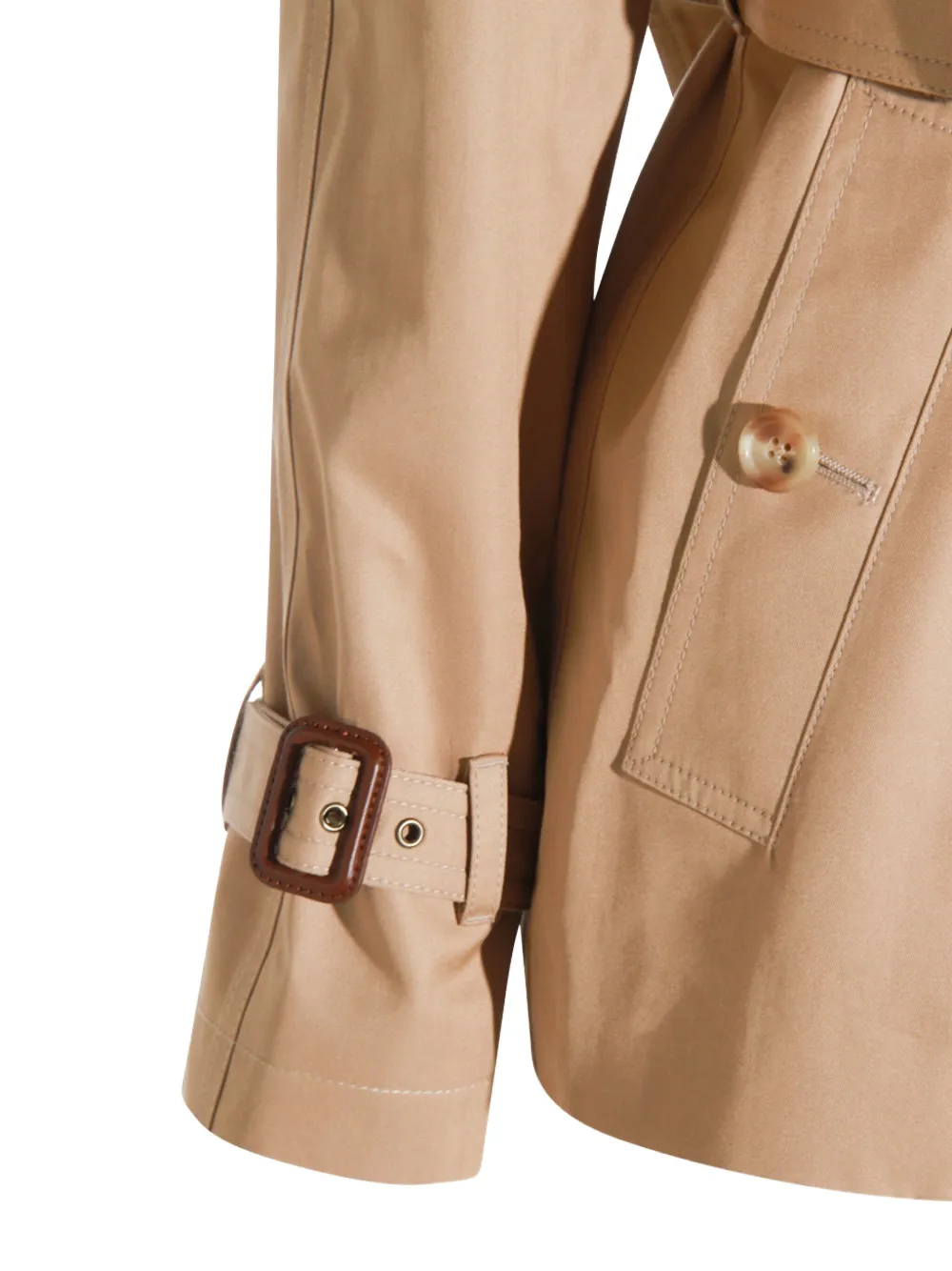 Chloé Trenchcoat met dubbele rij knopen Bruin