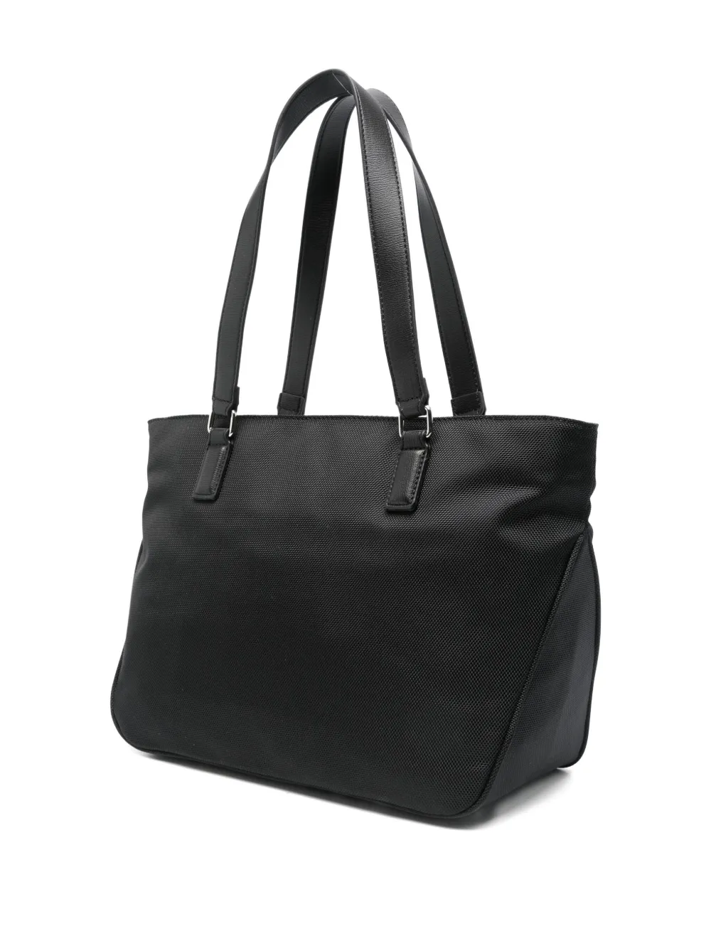 Love Moschino logo-plaque tote bag Zwart