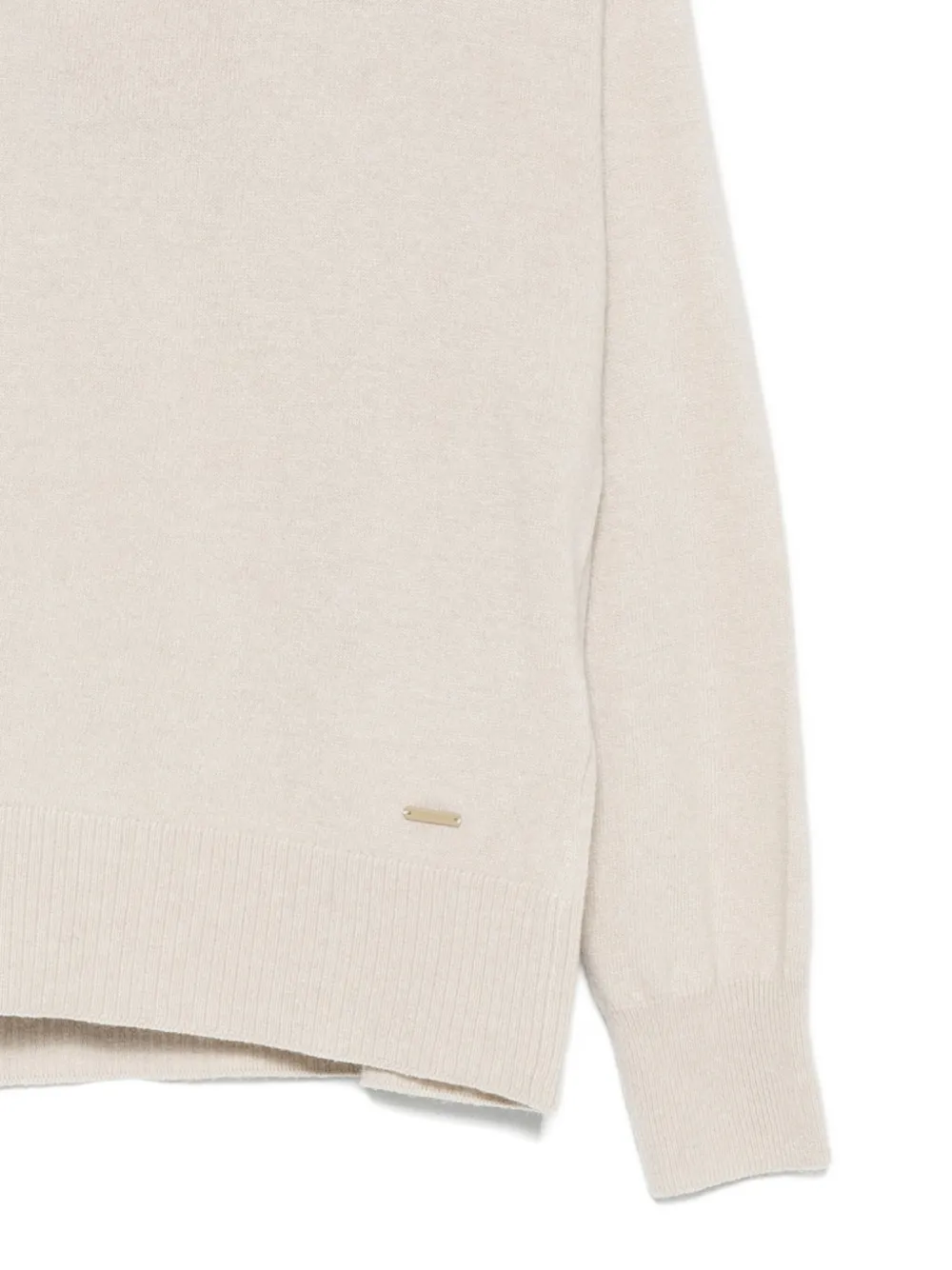 Woolrich Crew Neck Knitwear Long Sleeves In Neutral