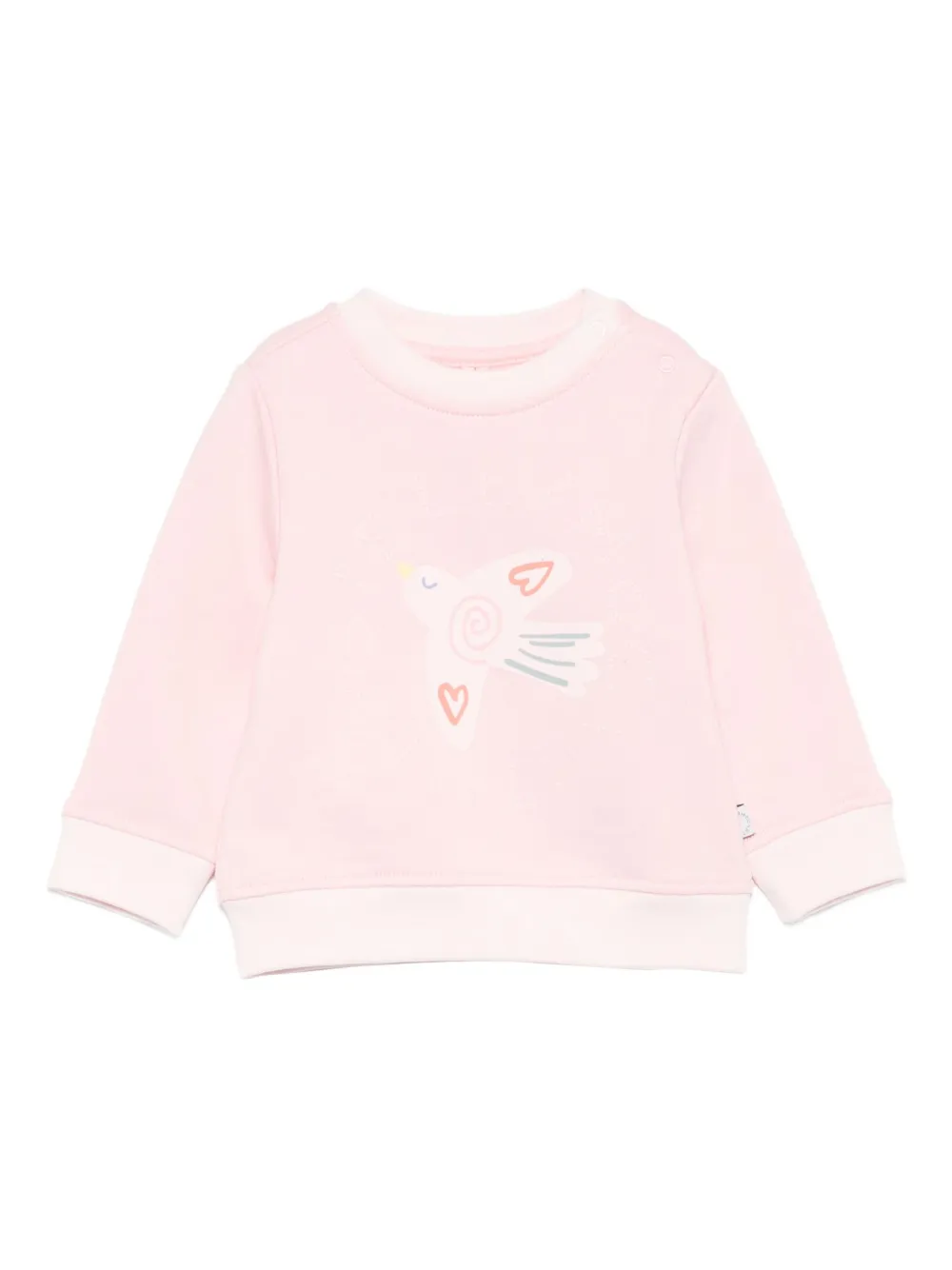 Stella McCartney Kids bird-print sweatshirt Roze