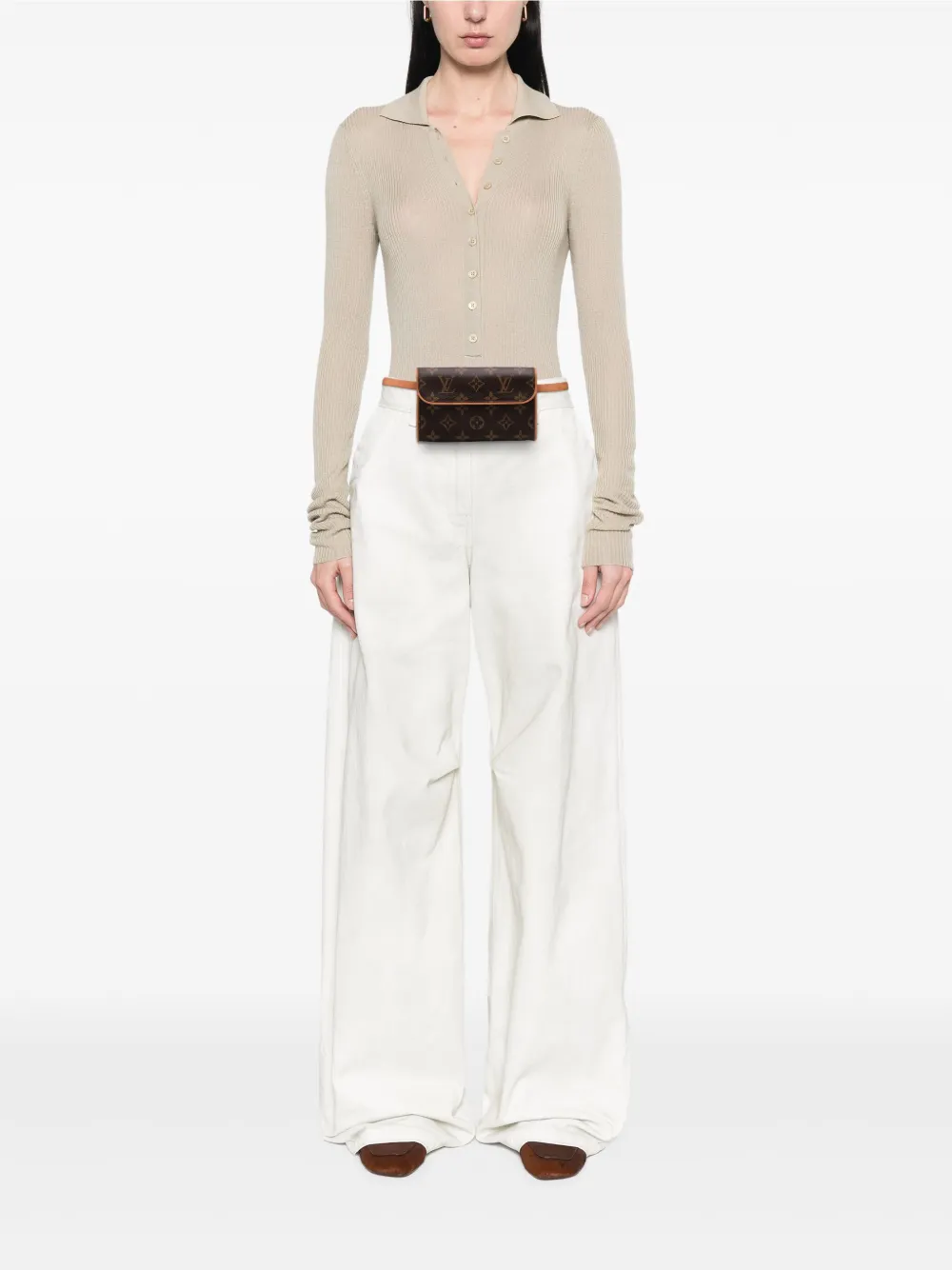 Louis Vuitton Pre-Owned 2001 Monogram Pochette Florentine belt bag | Pre-Owned | Image 2