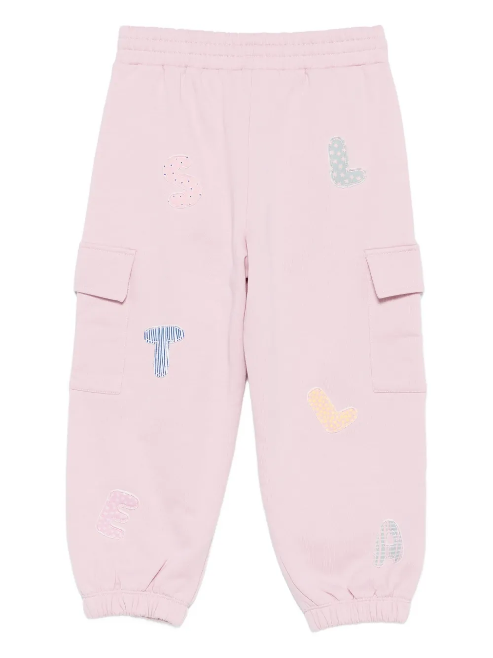Stella McCartney Kids Joggingbroek met borduurwerk en zak Roze