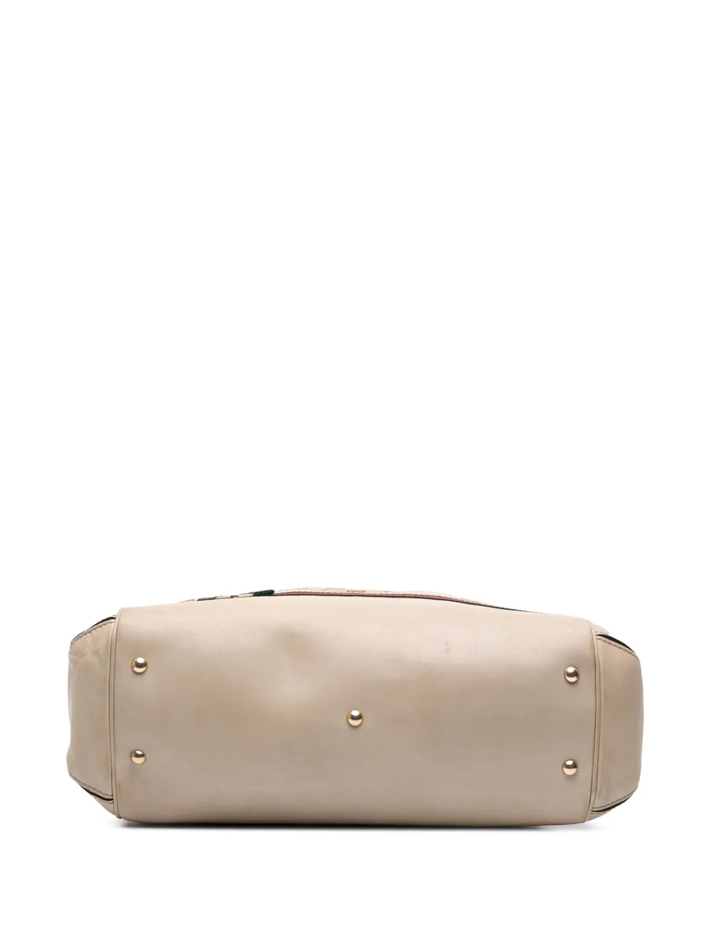 Pre-owned Gucci 2016-2025 Gg Canvas Web Mayfair Satchel In Brown