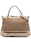 Gucci Pre-Owned 2016-2025 GG Canvas Web Mayfair satchel - Brown