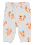 Stella McCartney Kids squirrel-print drawstring trousers - Grey