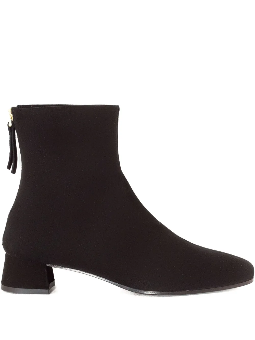 Roberto Festa 40mm zip-back suede boots Black