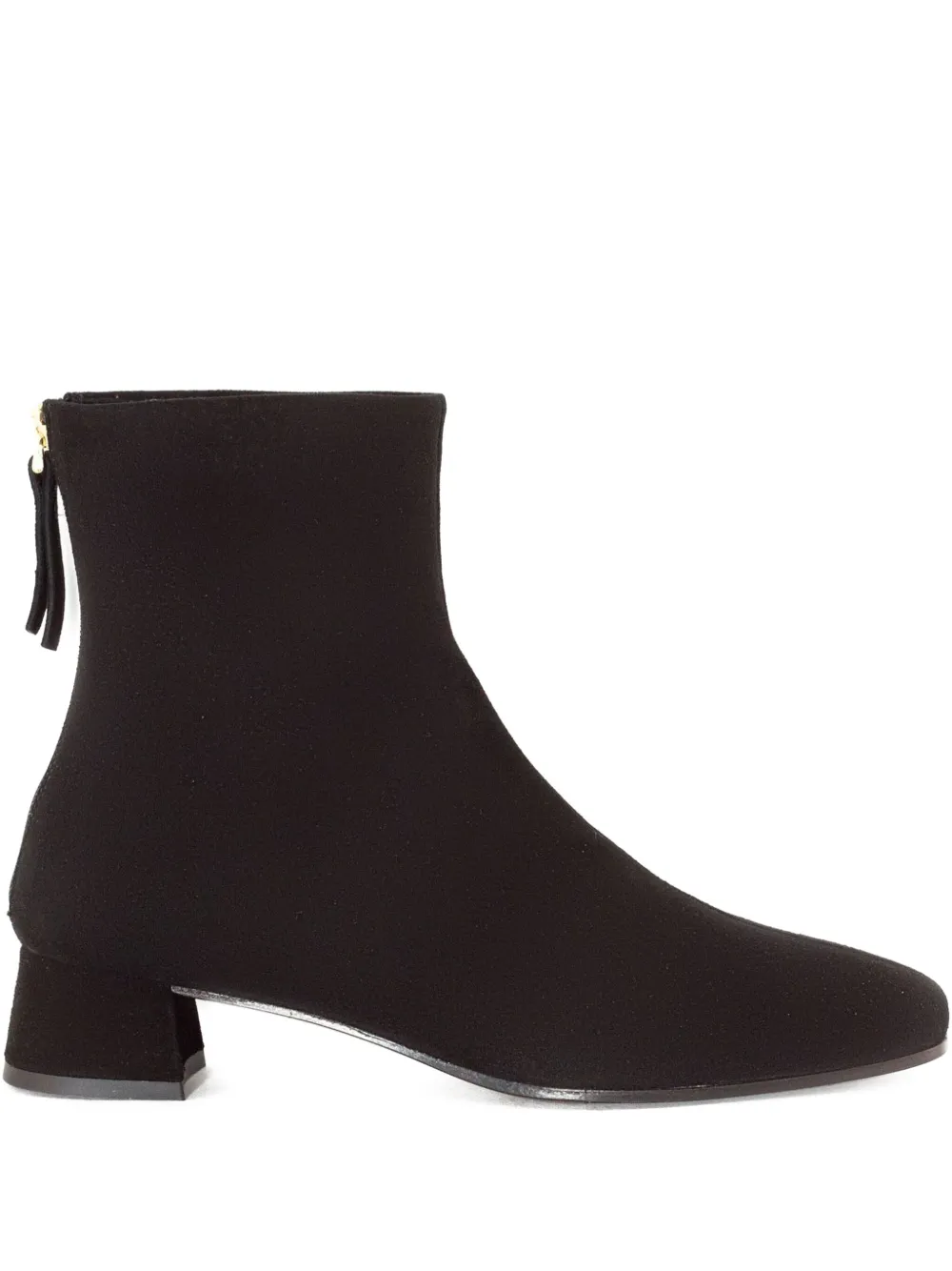 Roberto Festa 40mm zip-back suede boots Black