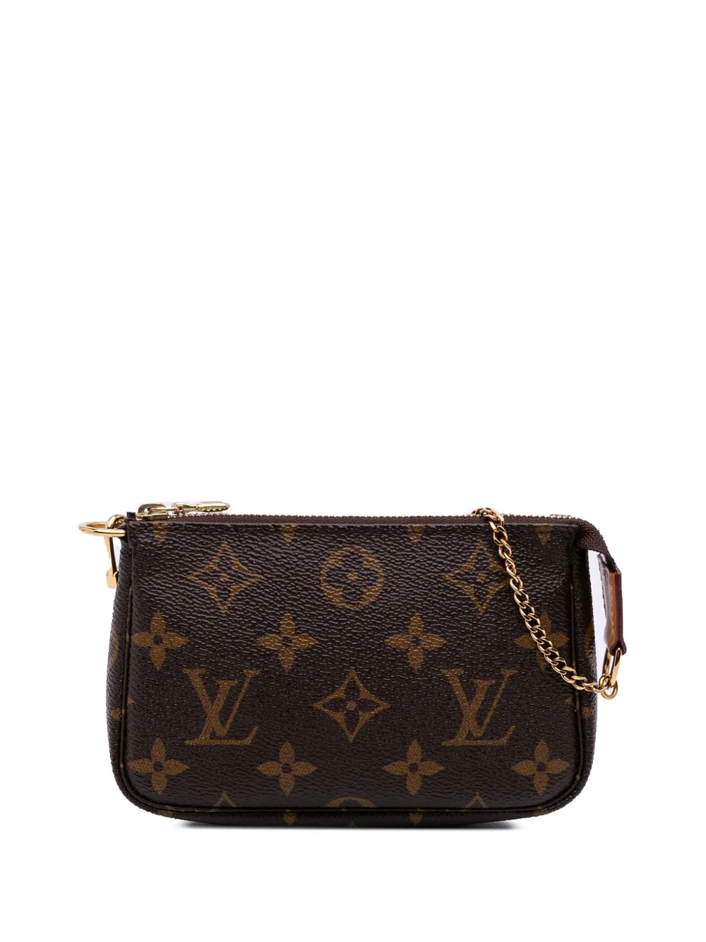 Louis Vuitton Pre-Owned 2017 モノグラム ポシェット アクセソワール ハンドバッグ ミニ - ブラウン Louis Vuitton Pre-Owned 2017 モノグラム ポシェット アクセソワール ハンドバッグ ミニ - ブラウン