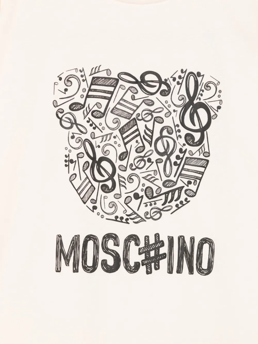 Moschino Kids graphic-print T-shirt Beige
