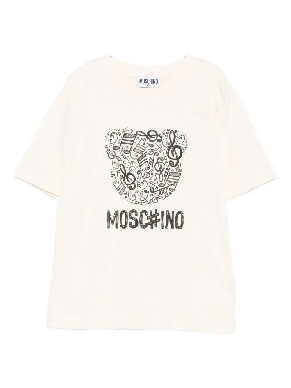 Moschino Kids graphic-print T-shirt Beige