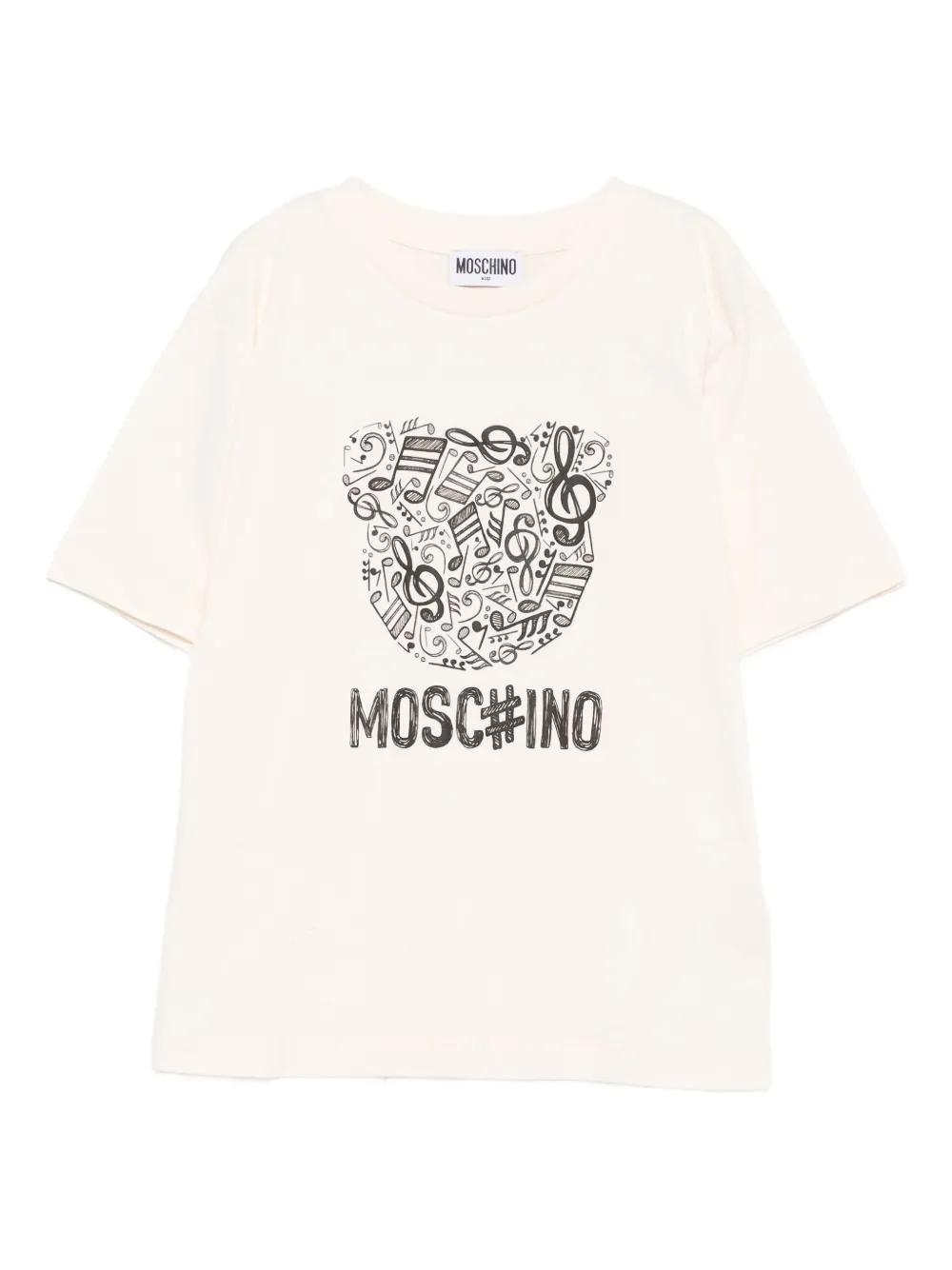 Moschino Kids graphic-print T-shirt Beige