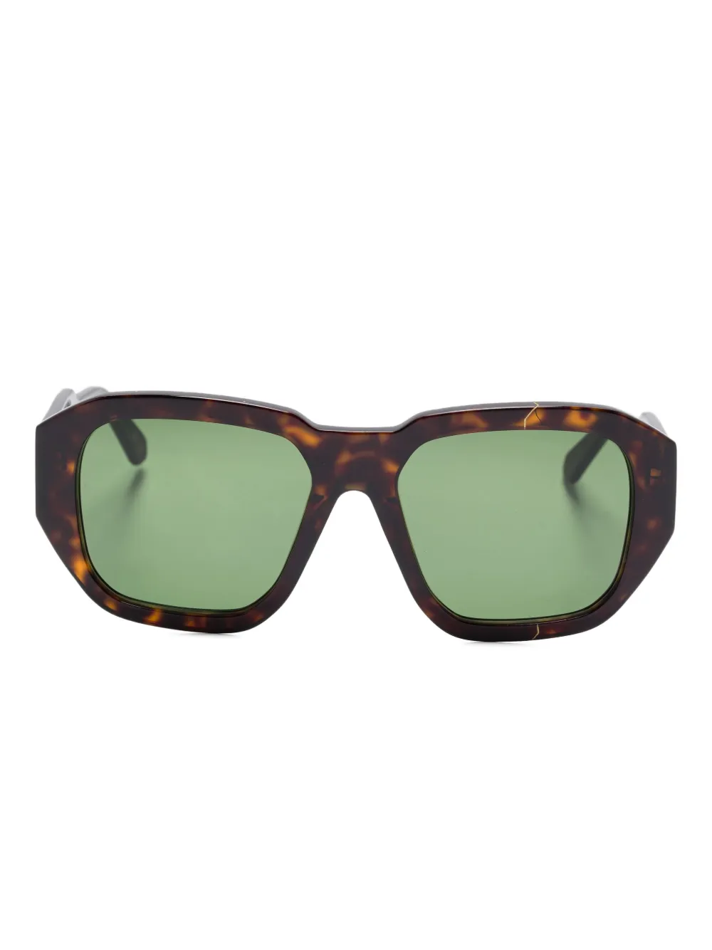 FACE HIDE geometric tortoiseshell sunglasses | Brown | Image 1