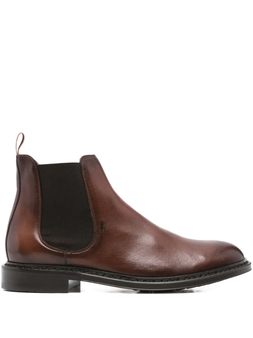 sturlini firenze elasticated-panels leather boots - ブラウン sturlini firenze elasticated-panels leather boots - ブラウン