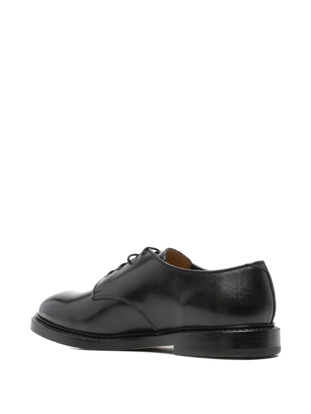 Premiata lace-up leather oxford shoes Zwart