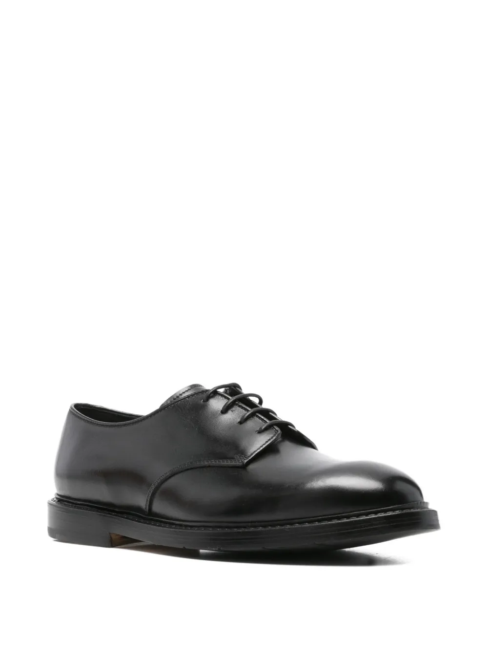 Premiata lace-up leather oxford shoes Zwart