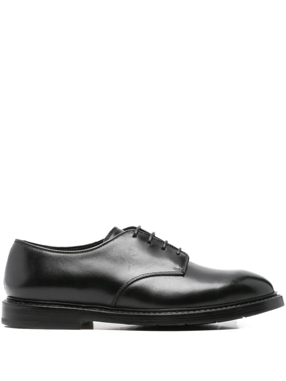 Premiata lace-up leather oxford shoes Zwart