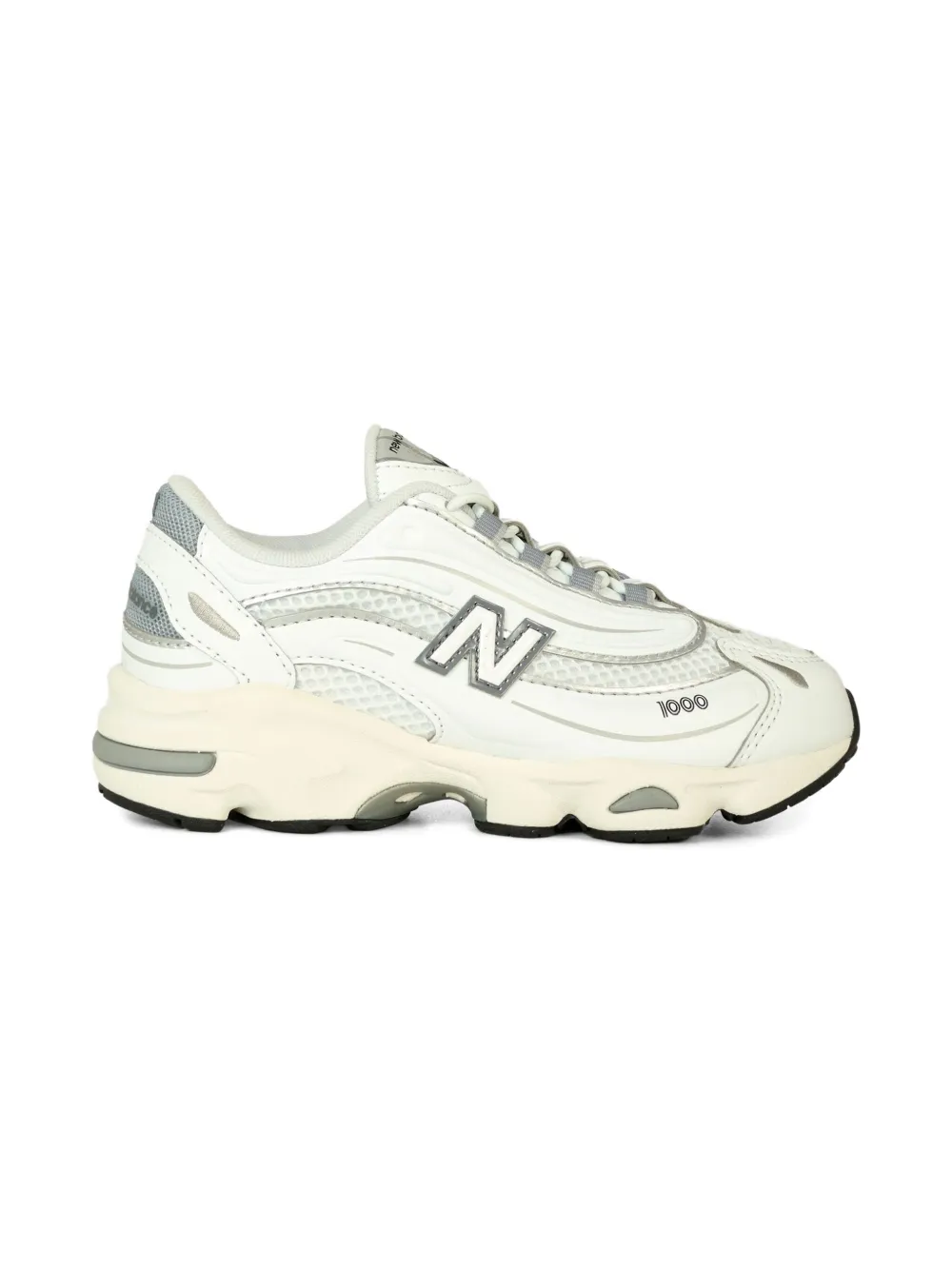 New Balance Kids 1000 logo-detail sneakers - Wit