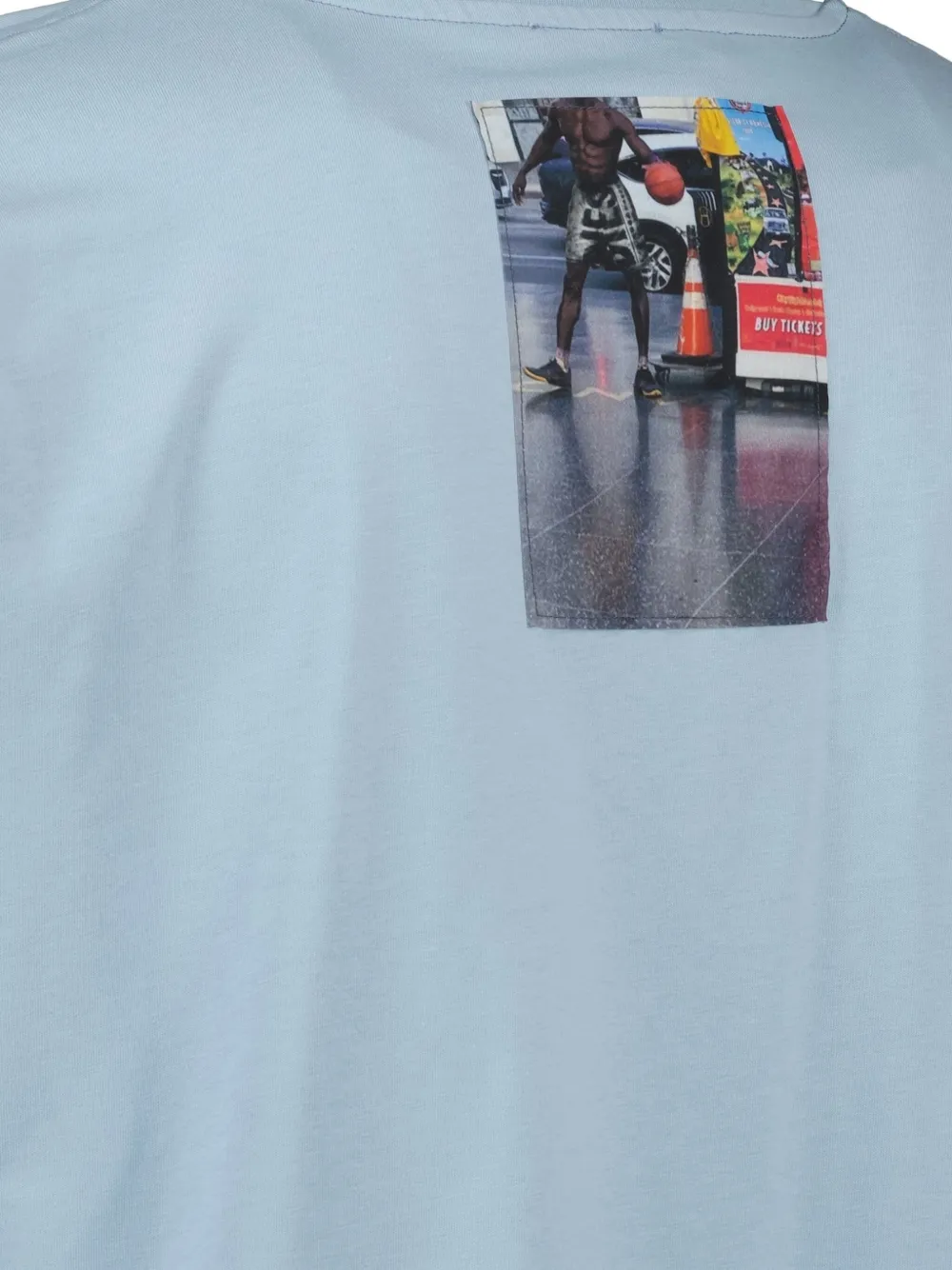 Diesel T-shirt met fotoprint Blauw