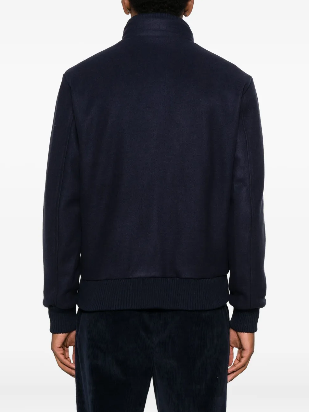 Kired Button-fastening Bomber Jacket In Blue