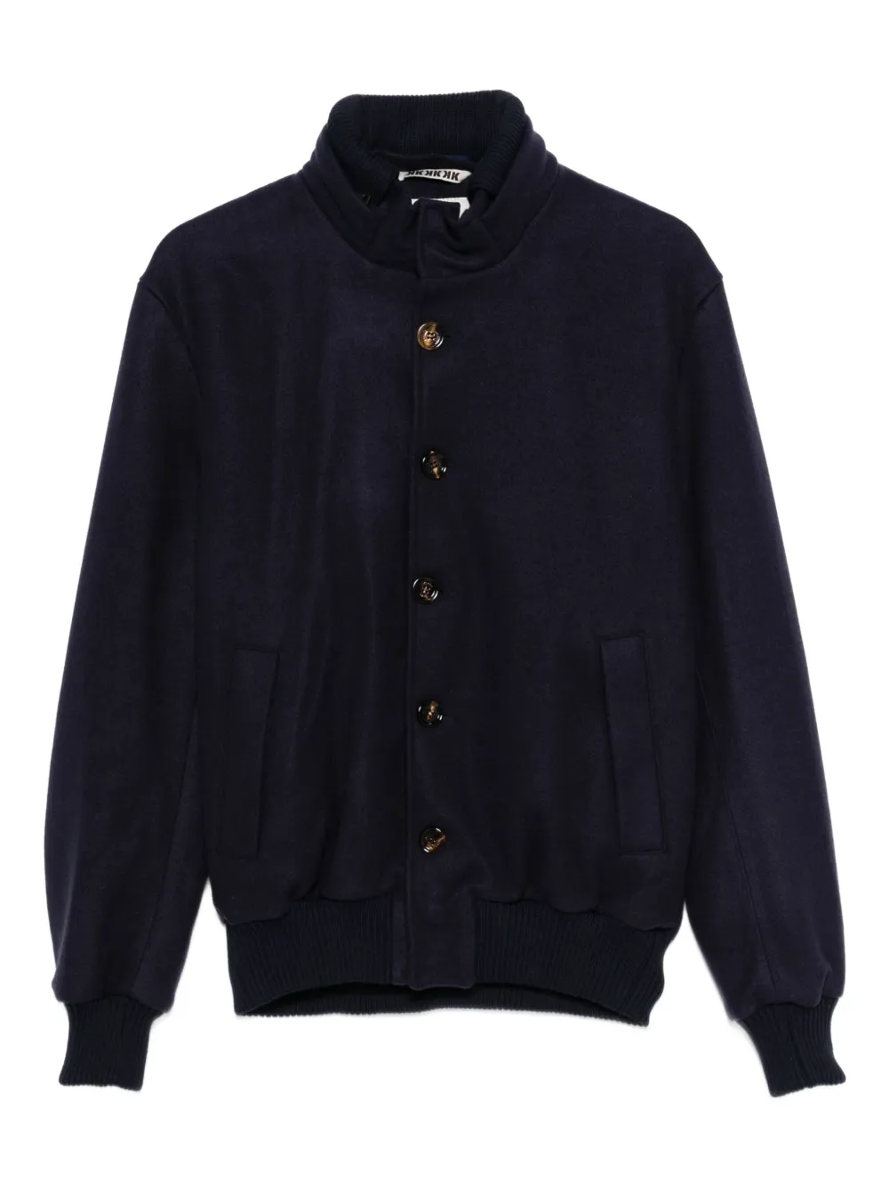 Kired Button-fastening Bomber Jacket In Blue