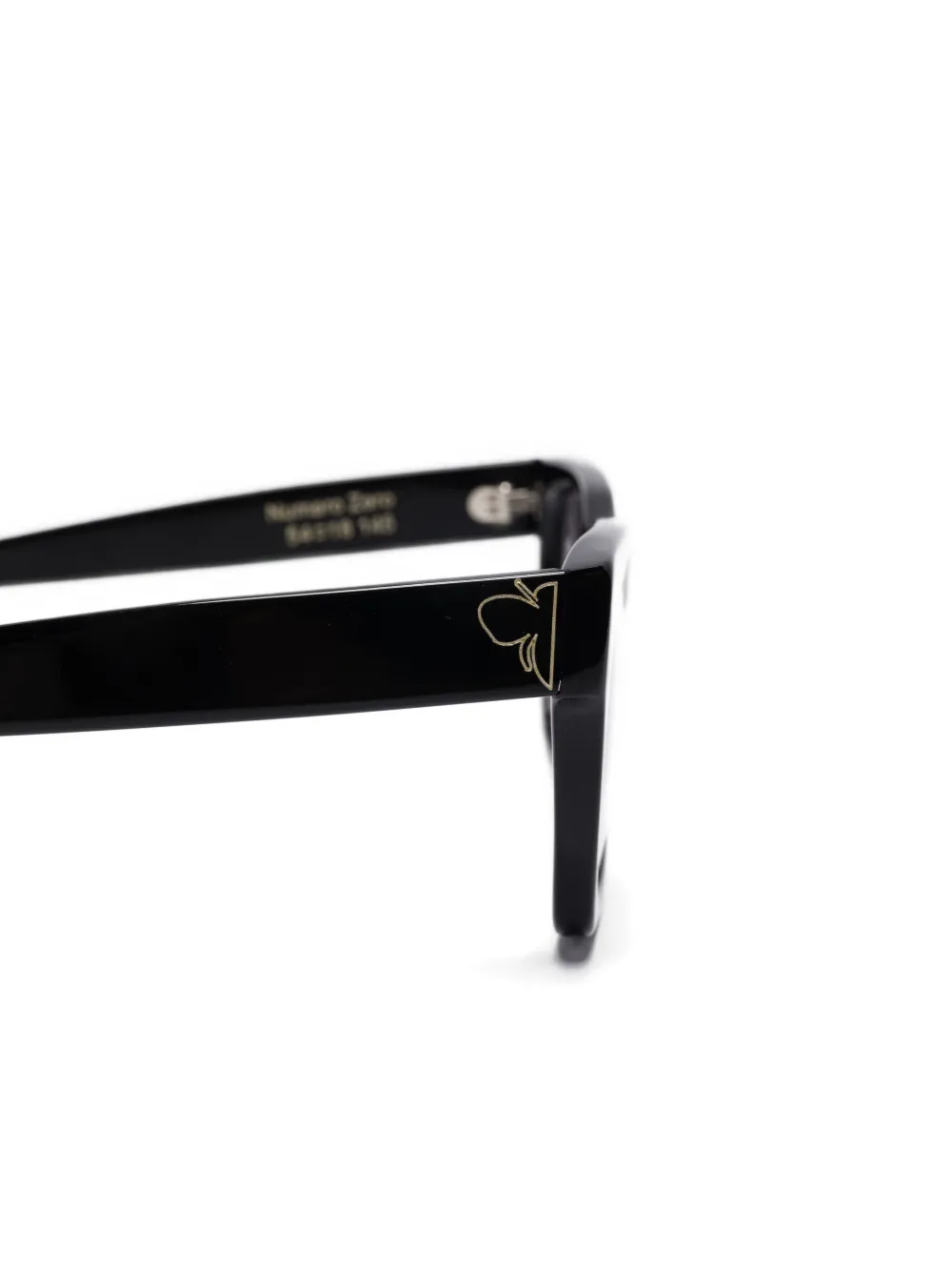 FACE HIDE Zonnebril met vierkant montuur Zwart