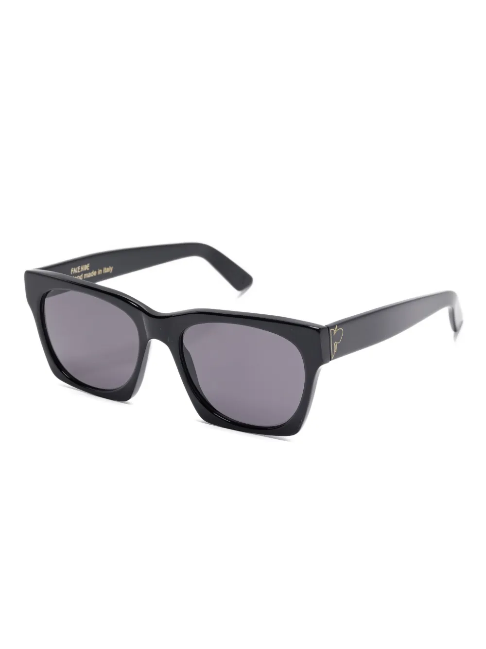 FACE HIDE Zonnebril met vierkant montuur - Zwart