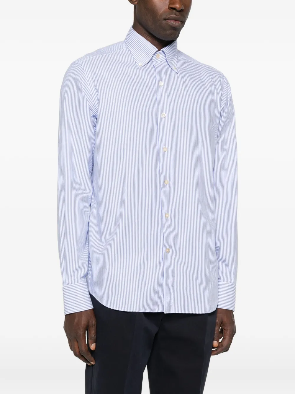 Alessandro Gherardi Striped Shirt In Blue