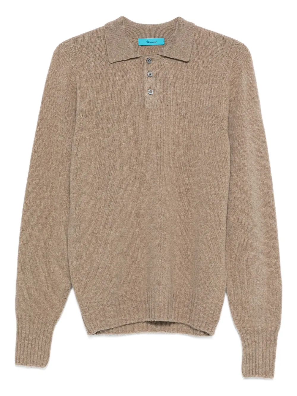 Drumohr polo-neck buttoned sweater | Neutrals | Image 1