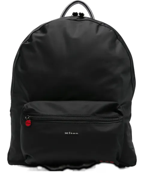 Kiton logo-lettering backpack