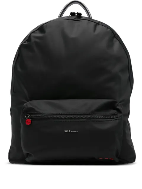 Kiton logo-lettering backpack