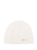 Kiton ribbed wool beanie - White