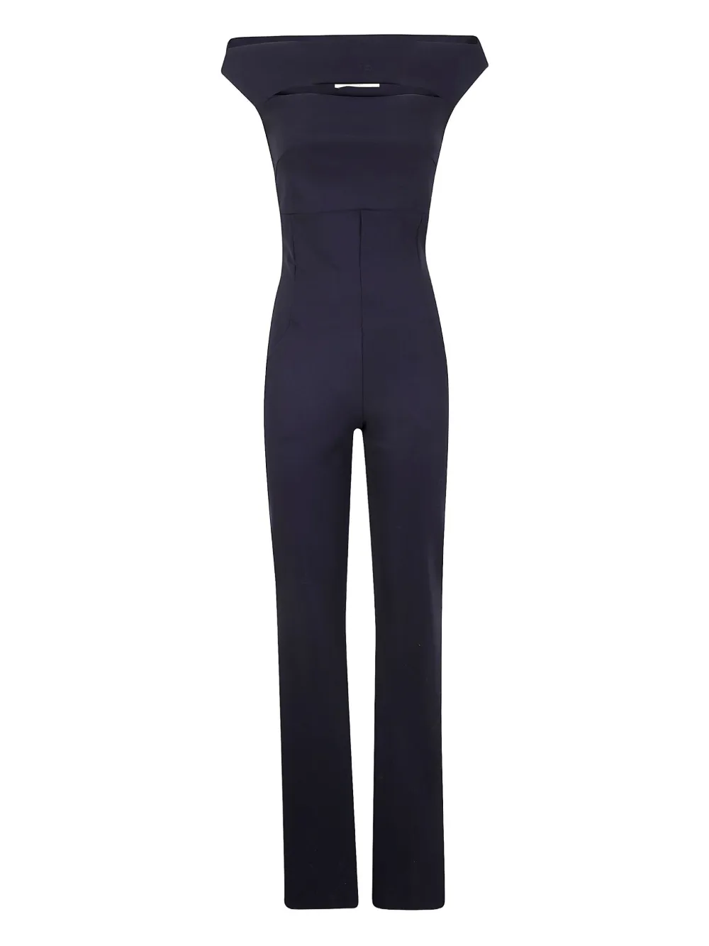 CHIARA BONI La Petite Robe off-shoulder side-pocket jumpsuit | Black | Image 1