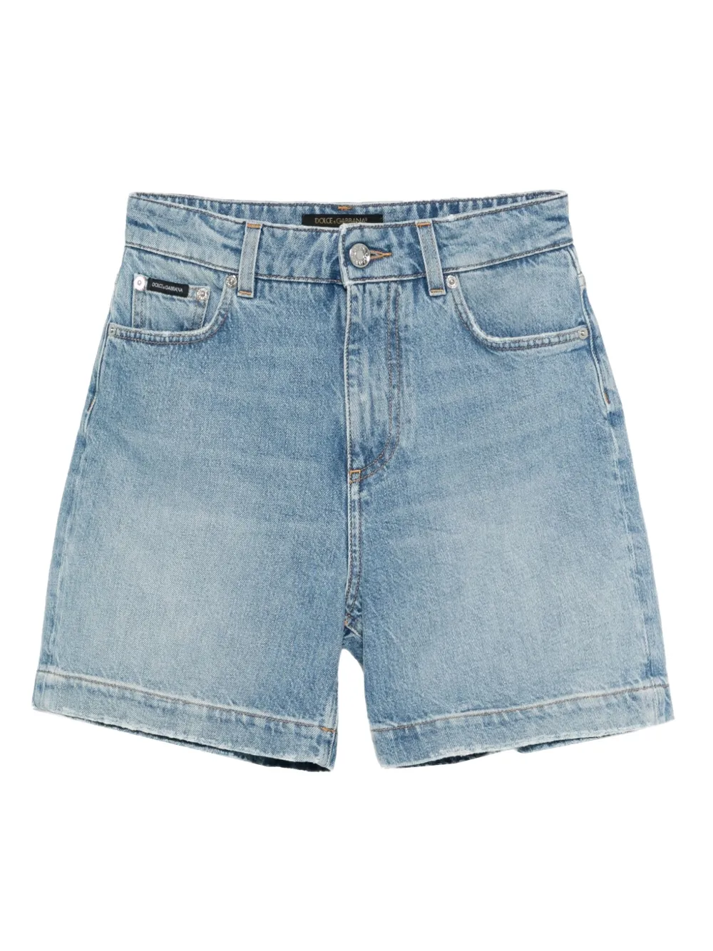 Dolce & Gabbana logo-plaque shorts - Blu