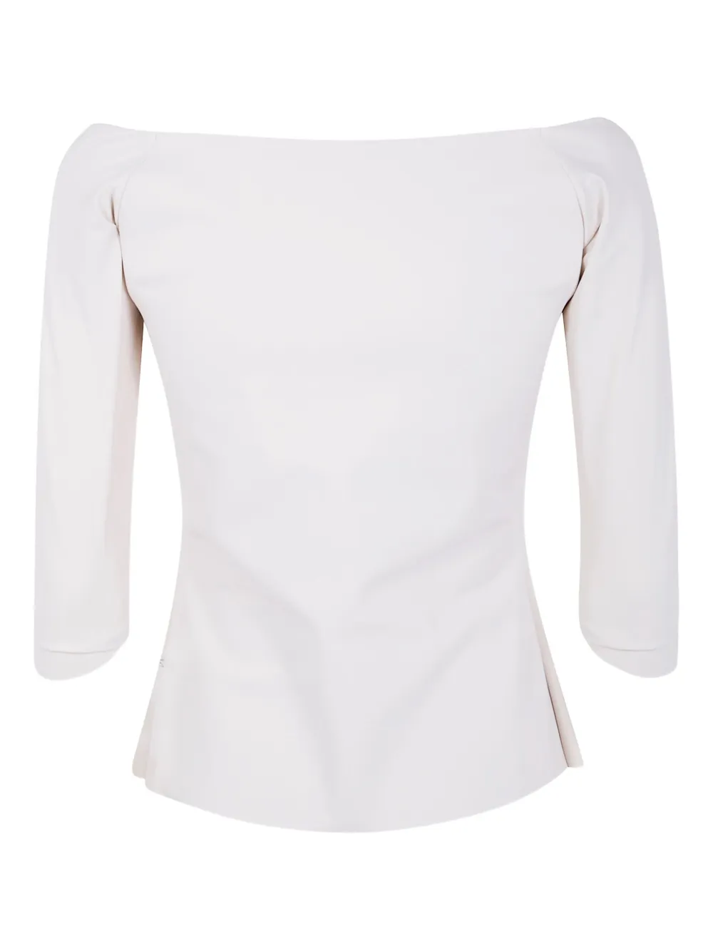 CHIARA BONI La Petite Robe off-shoulder three-quarter sleeve top - Wit