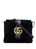 Gucci Pre-Owned 2016-2025 Medium Suede Arli crossbody bag - Black