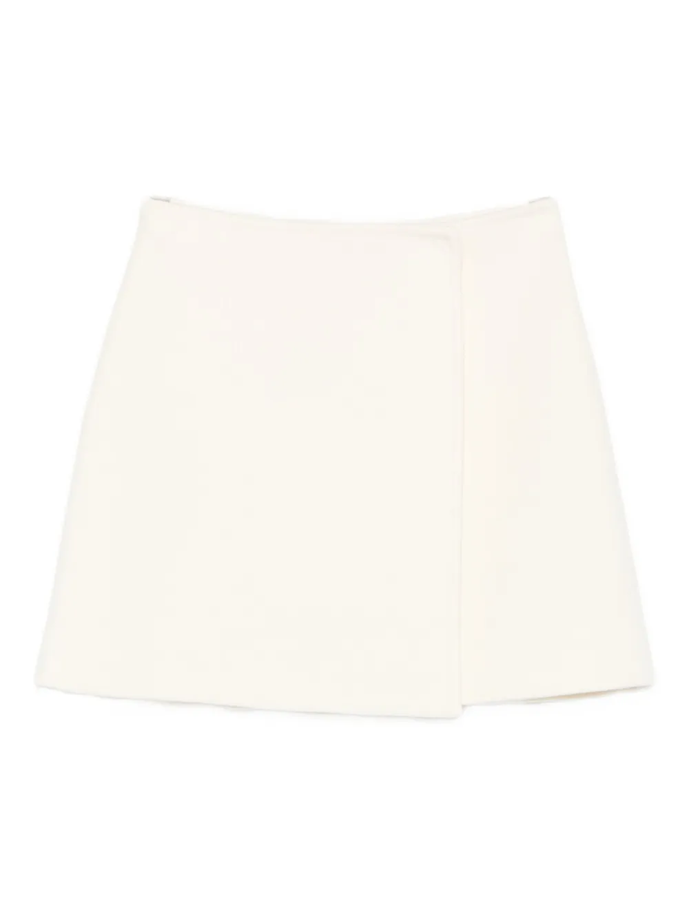 Ermanno Scervino Wool Mini Skirt In White