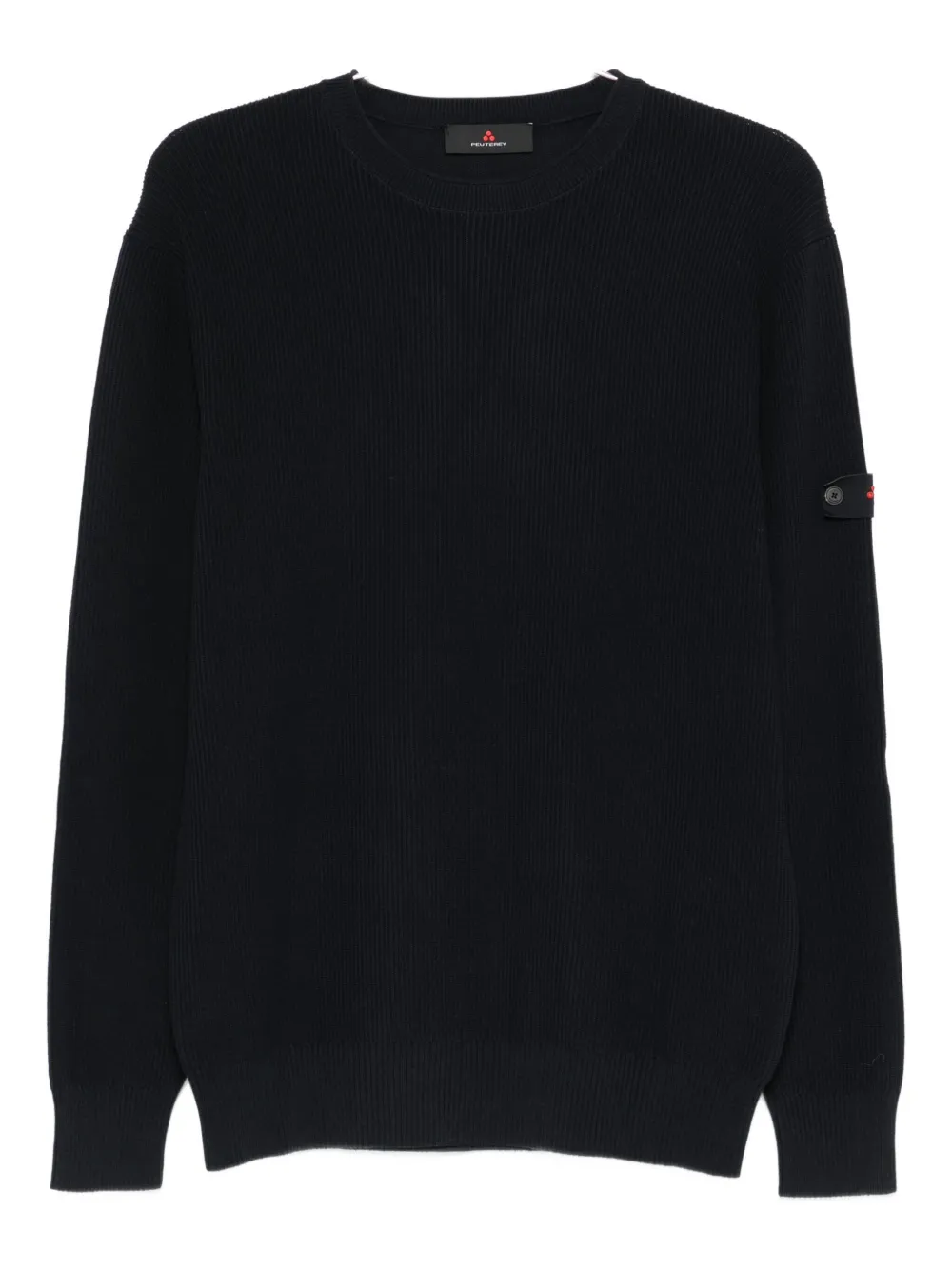 Peuterey Ribbed Panelled Sweater In Black