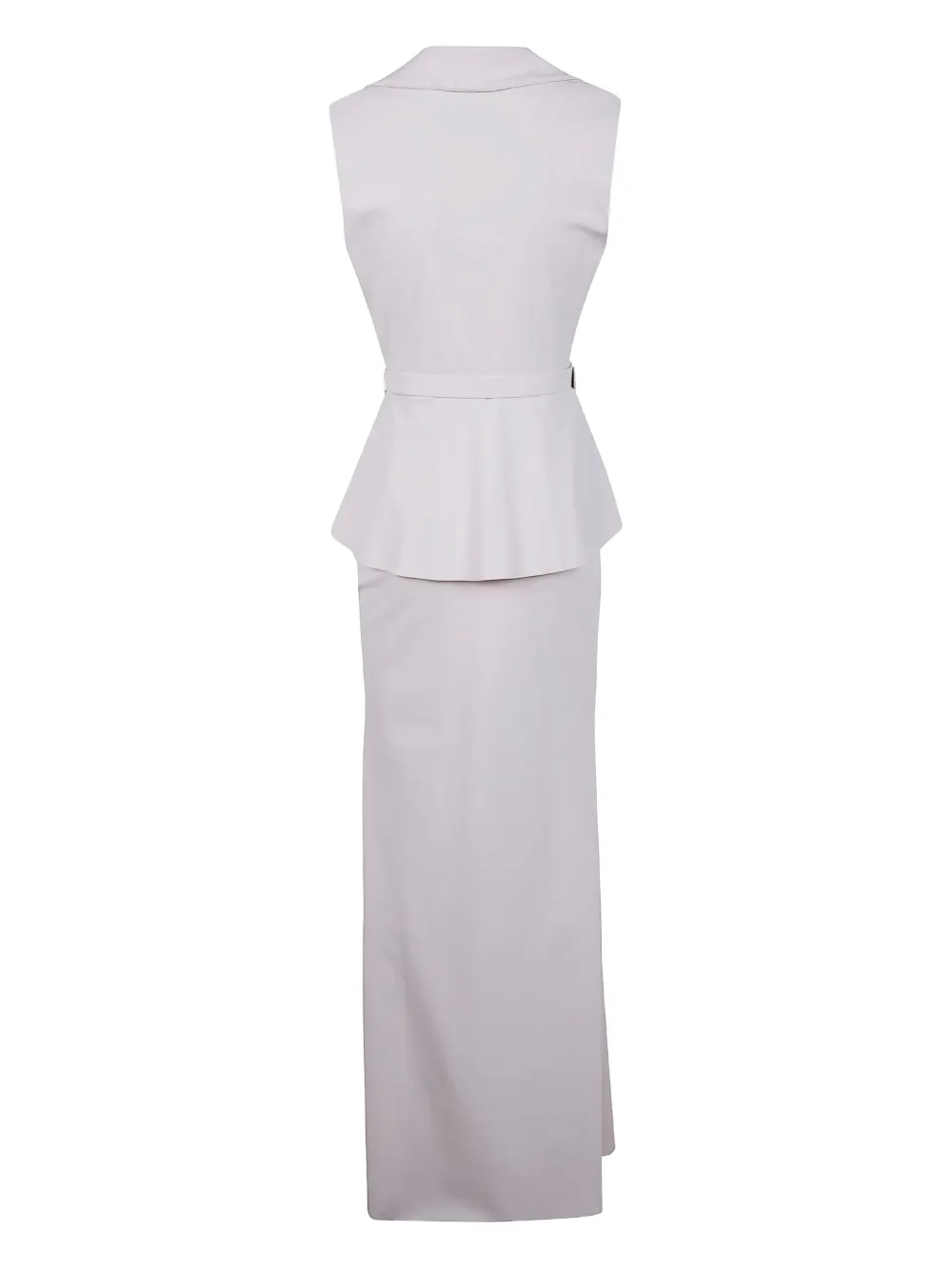 CHIARA BONI La Petite Robe belted peplum dress - Wit