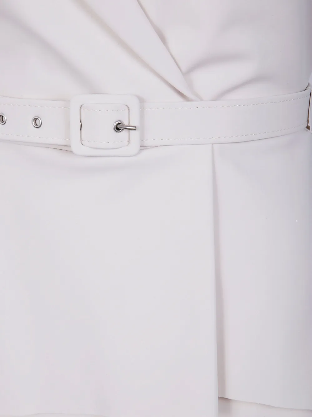 CHIARA BONI La Petite Robe Mini-jurk met ceintuur Wit