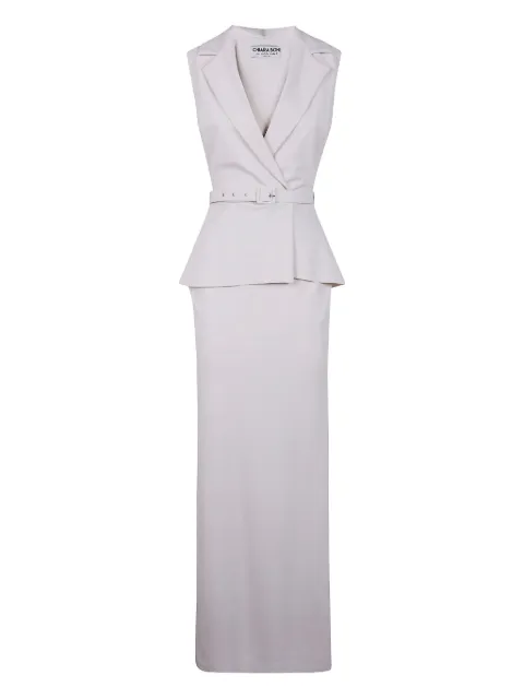 CHIARA BONI La Petite Robe belted peplum dress