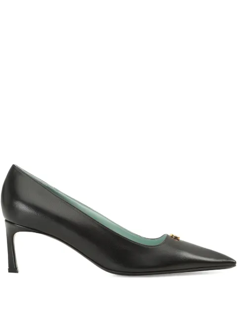 Sergio Rossi Surge logo-plaque pumps