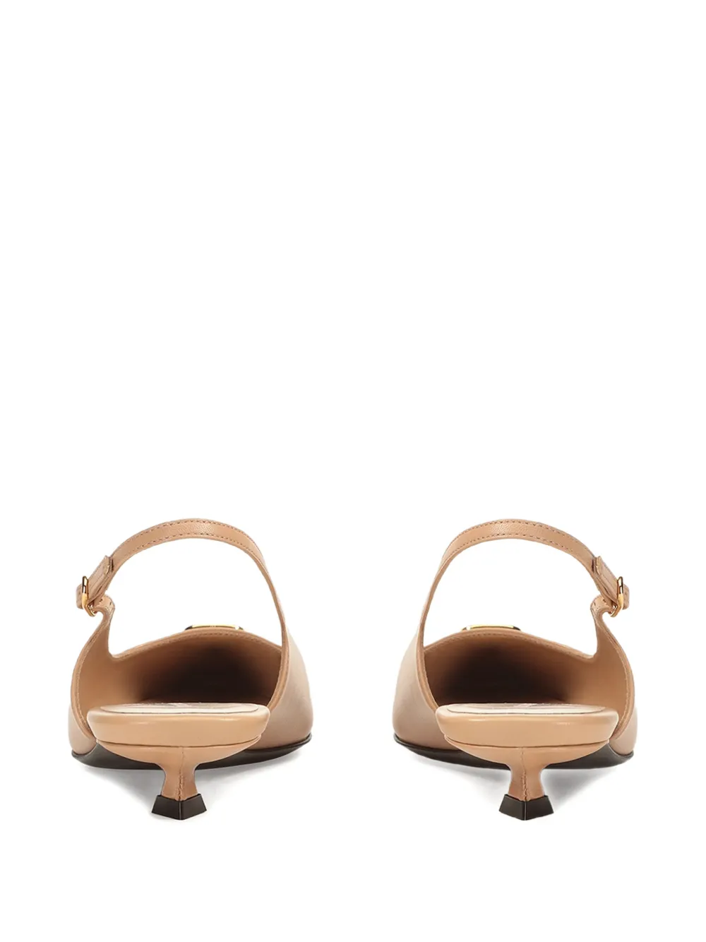 Sergio Rossi 25 mm Surge slingback sandalen Beige