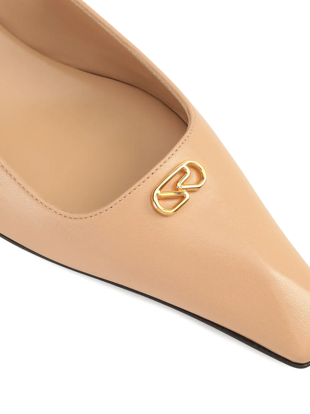 Sergio Rossi 25 mm Surge slingback sandalen Beige