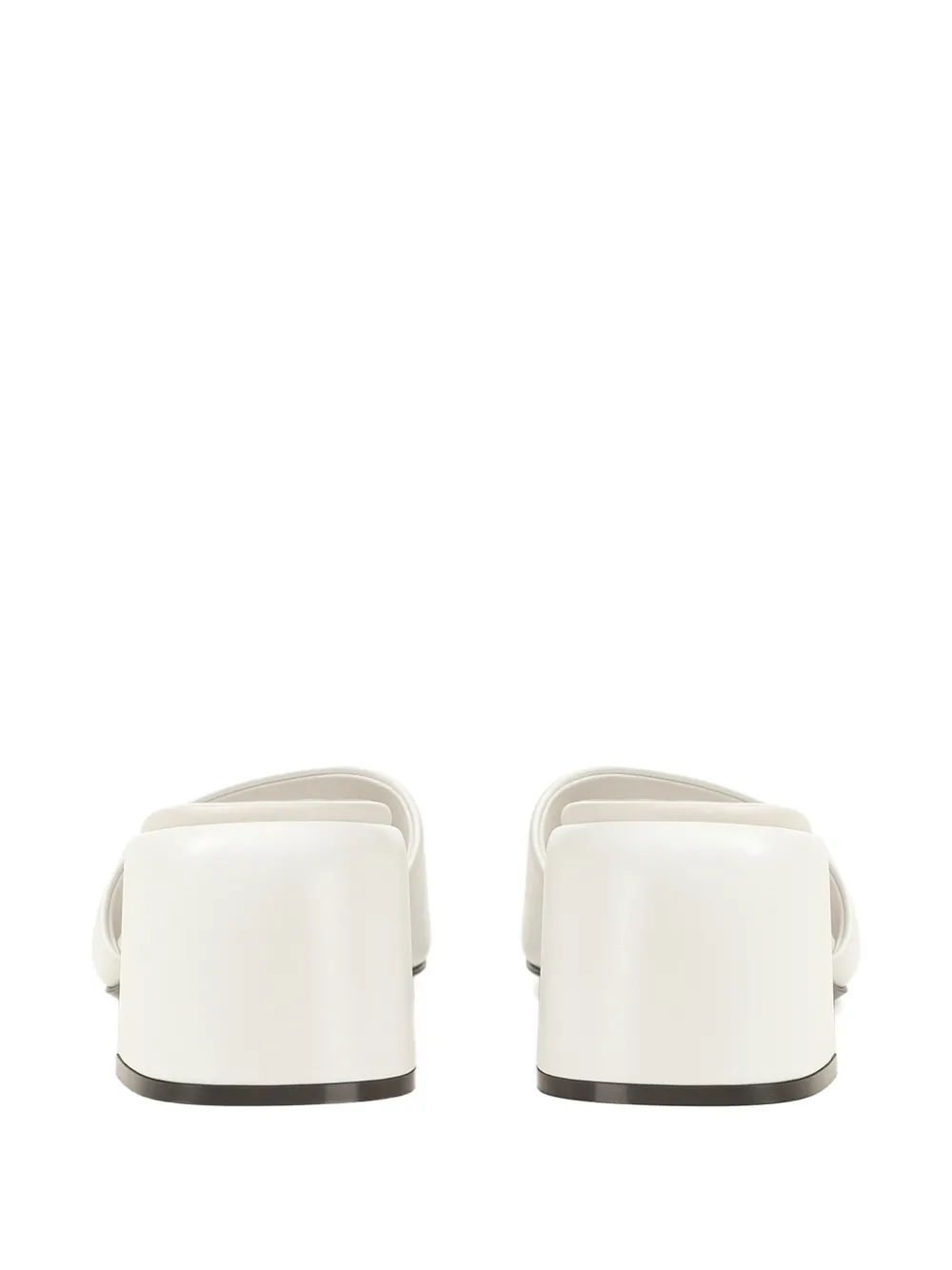 Sergio Rossi 55mm Surge leather mules Wit