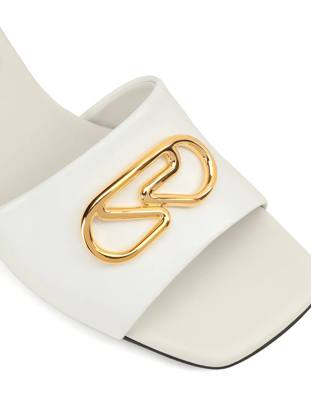 Sergio Rossi 55mm Surge leather mules Wit