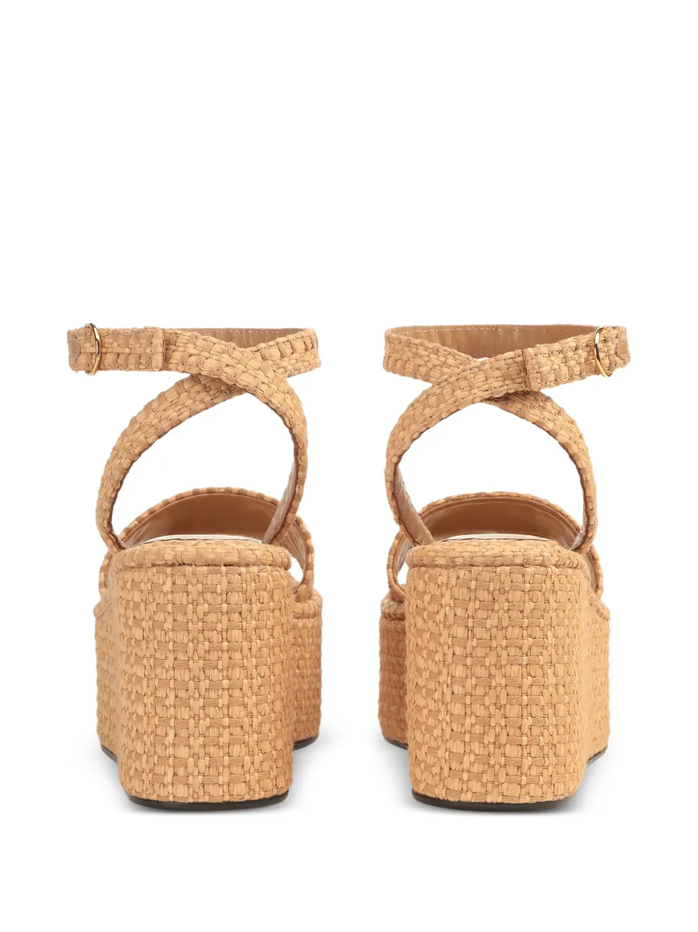 Sergio Rossi Sandalen met logoplakkaat Beige