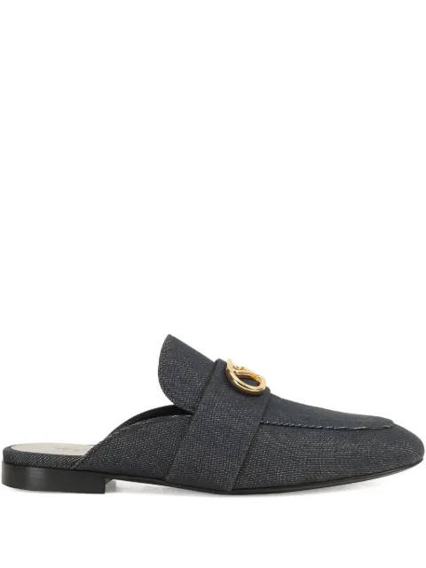 Sergio Rossi logo-plaque mules