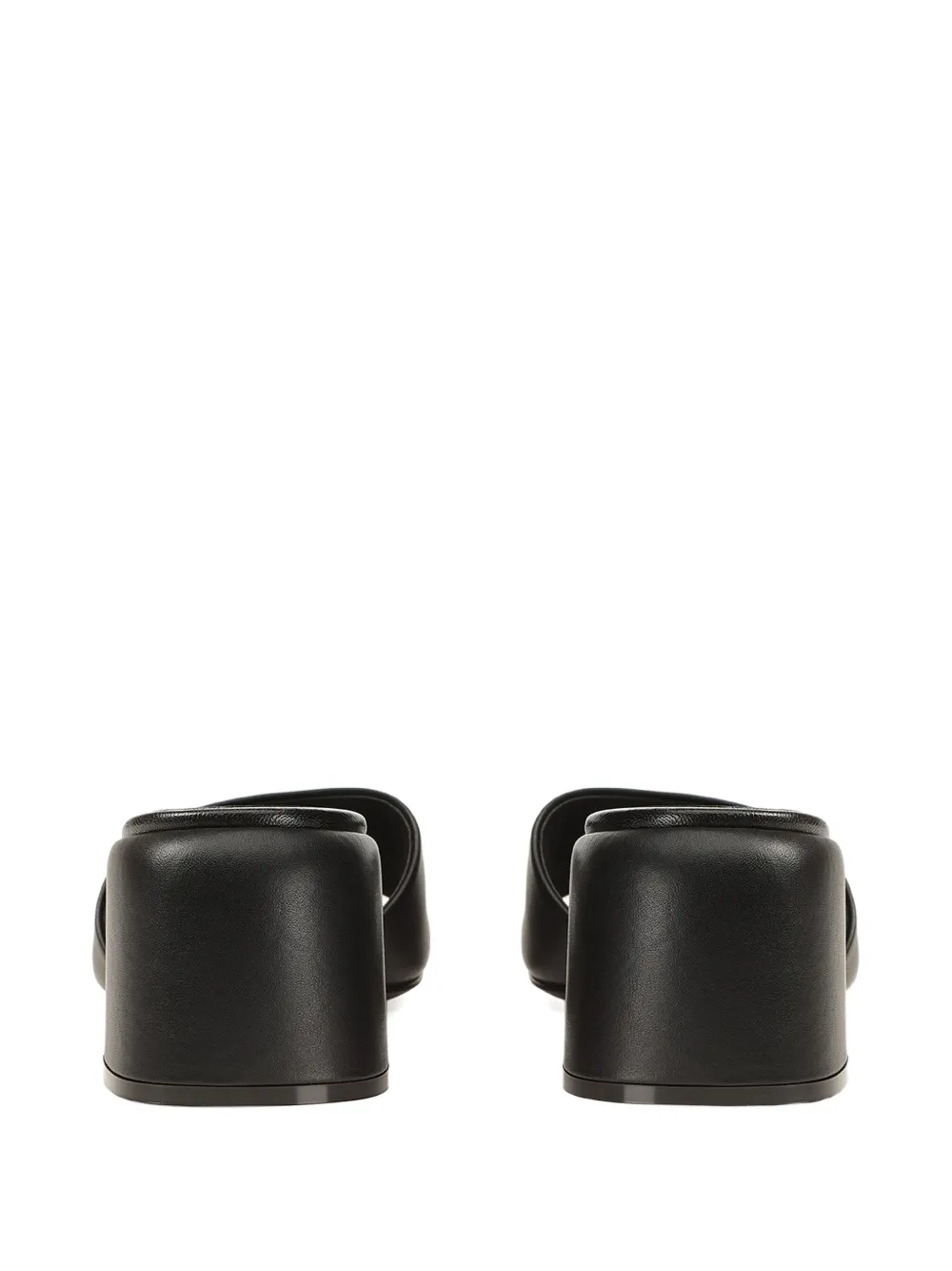 Sergio Rossi 55 mm sandalen met logoplakkaat Zwart