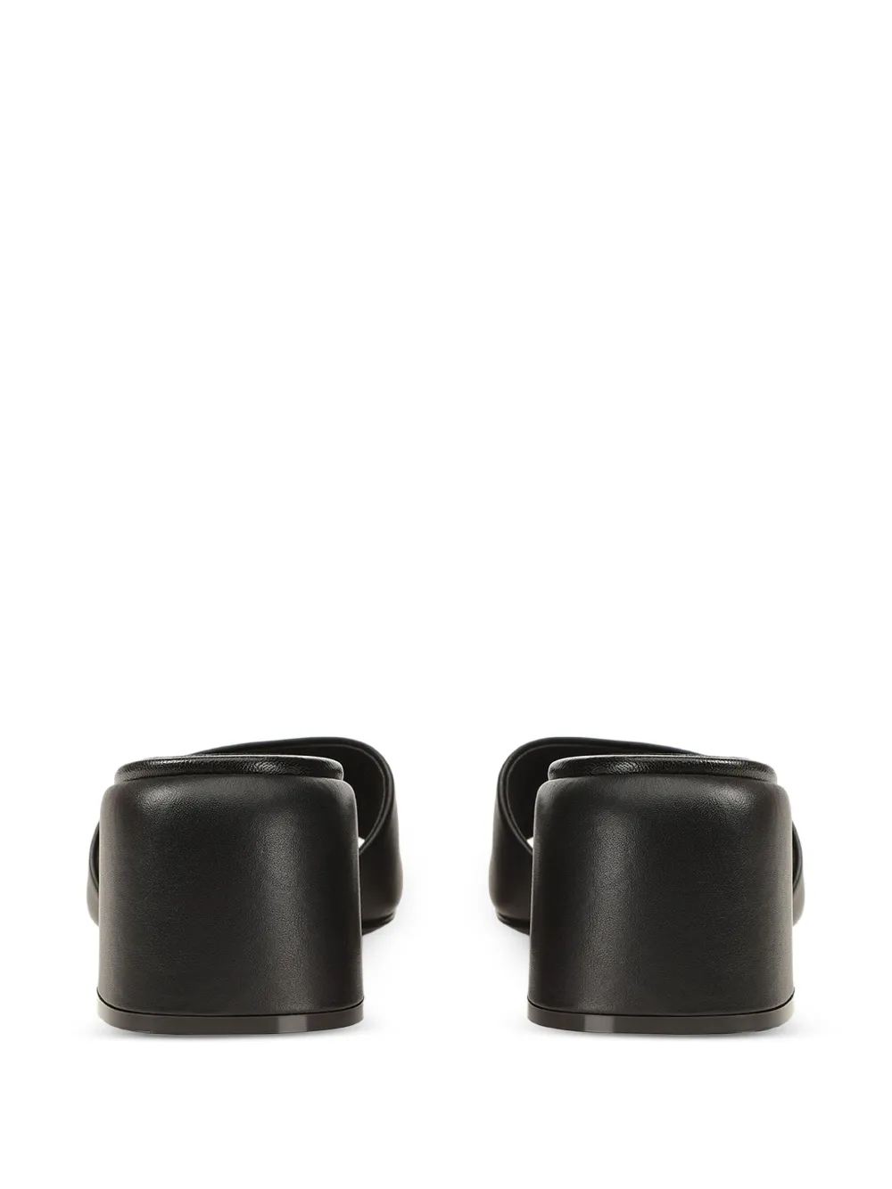  Sergio Rossi 55mm Logo-plaque Sandals - Black 